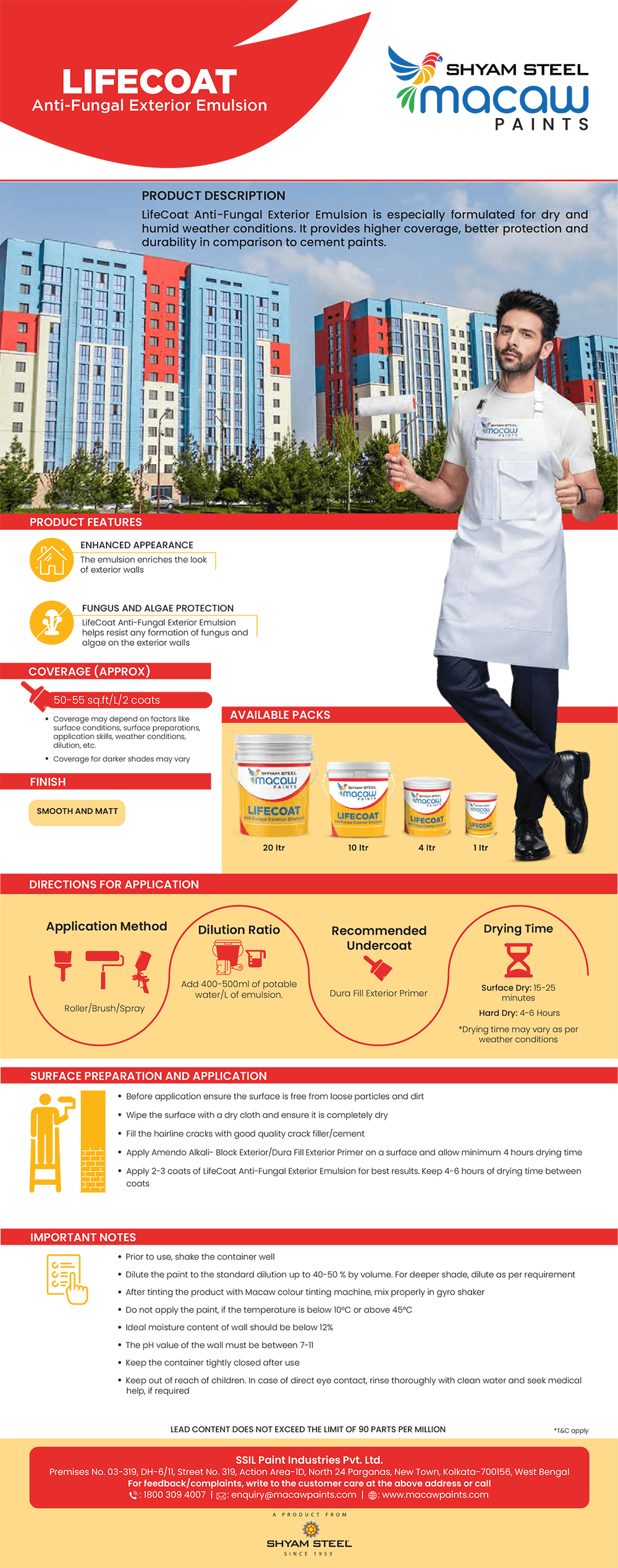 Lifecoat Anti-Fungal Exterior Emulsion technical data sheet